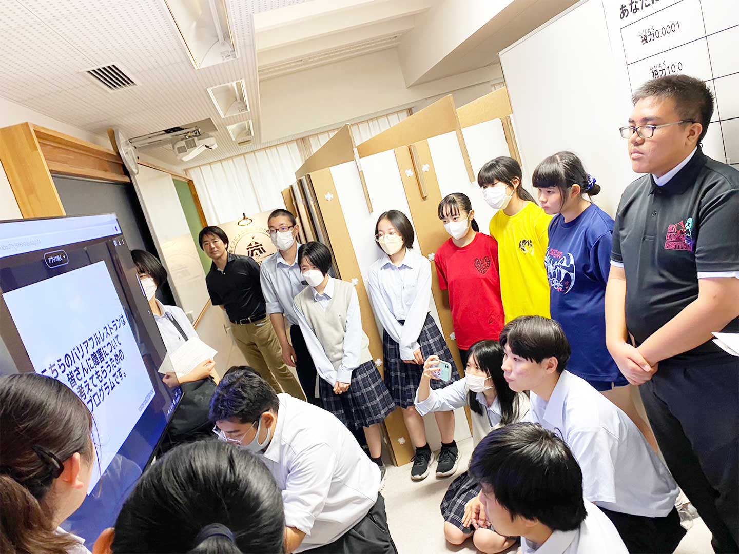 バリアフルレストラン in 川崎市立川崎高等学校 文化祭前日の設営の様子